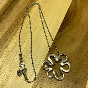 SILPADA Cut Out Flower Pendant Necklace N1347 Retired